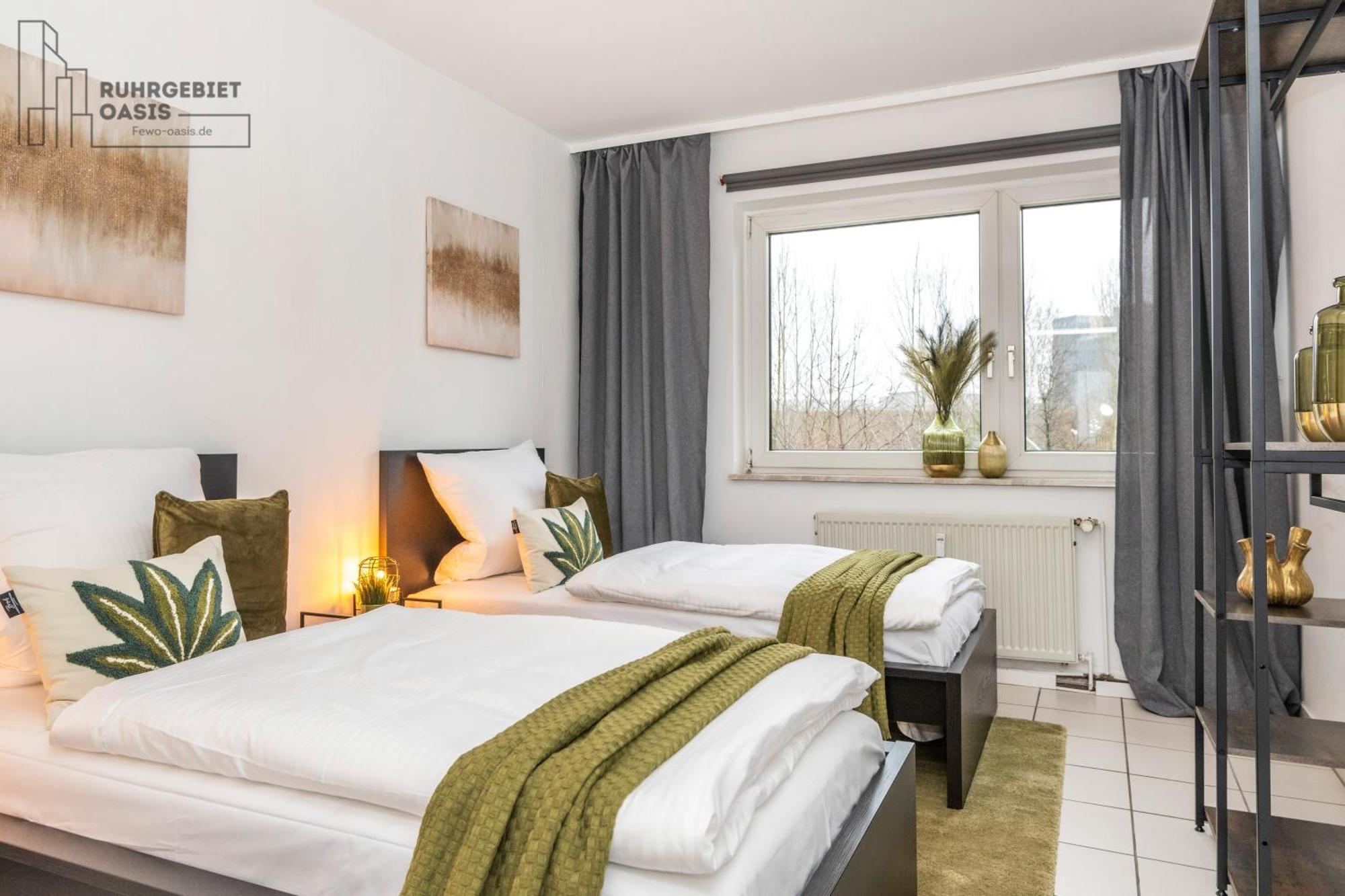 3-Zimmer-Wohnung Nahe Essen City, Bis 5 Personen, Smarttv, Wifi, Balkon Exterior foto